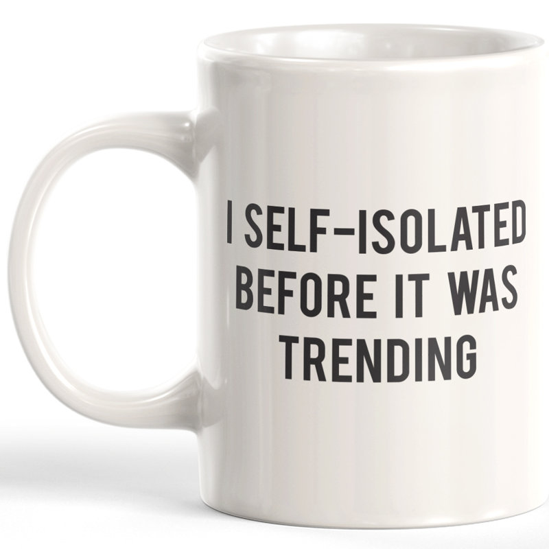 I Autoisolé avant d’être une tasse à café tendance, 11 oz, Céramique