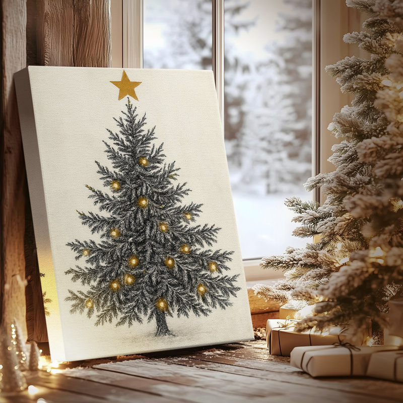 Neige blanche-toile de qualité supérieure sur toile tendue, H 36 po x l 24 po