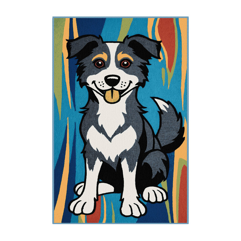 Tapis lavable Koolie Dogs, Tapis de couloir 2 pi x 4 pi