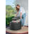 Keter Circa 37 Gallon Rattan Durable Resin Outdoor Storage and Organization Deck Box Ideal For Patio