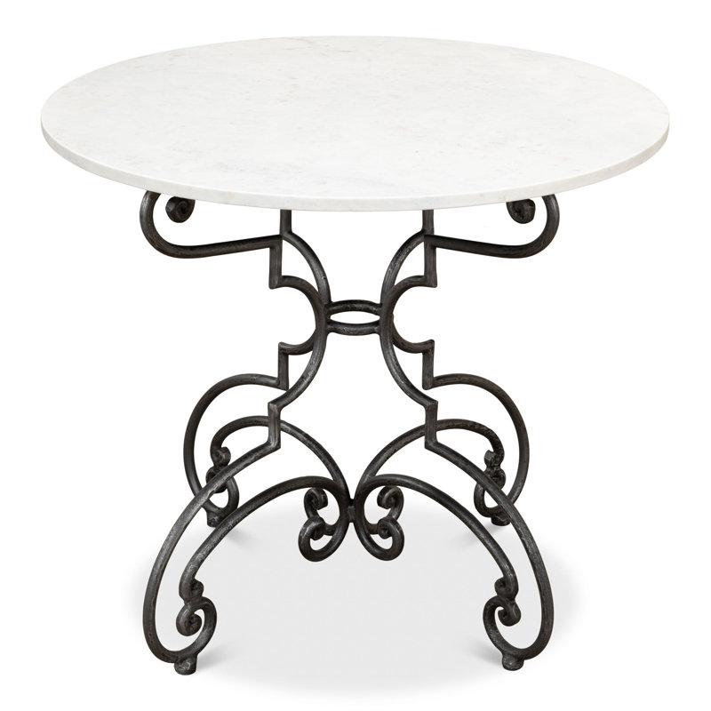 Ville Round Metal Outdoor Bistro Table , 32'' in. W 32'' in. D