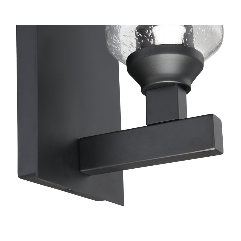 Applique murale à bras 1 lumière Tereza, Noir mat