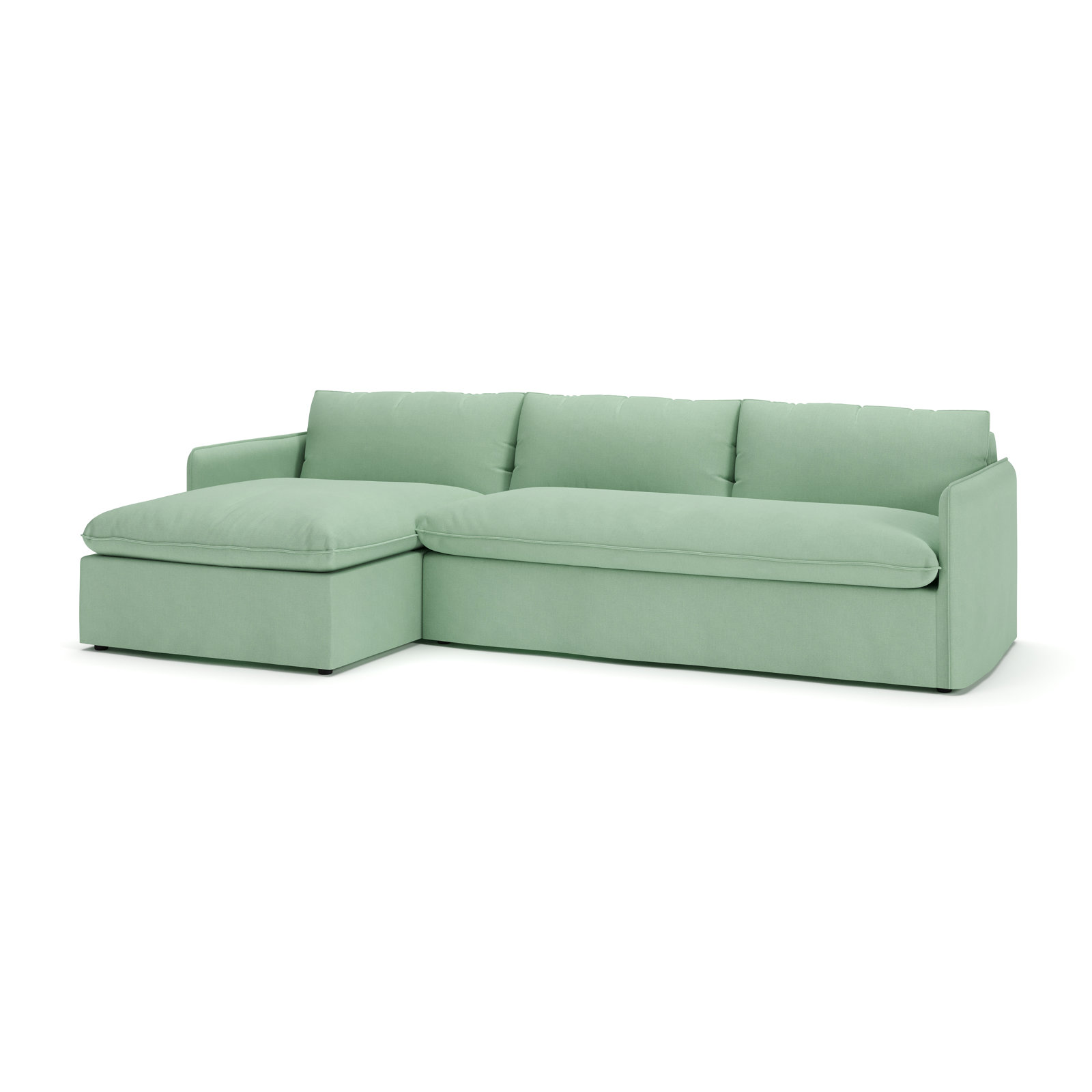 Bellatrix Sectional with Chaise, Bayou Spray Canvas, Left Hand Facing