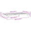 Solid Wood Pine Bed Frame Wooden Bed Base Multi Sizes-1228293359