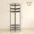 Industrial 4-Tier Corner Hall Tree! 8 Movable Hooks, 2 Shelves, and Shoe Storage for Efficient Entryway Organization