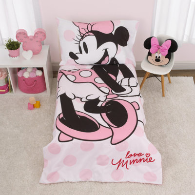 NoJo Disney Minnie Mouse 4 Piece Toddler Bedding Set