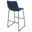 Ensemble de 2 chaises de comptoir rembourrées en similicuir Torince