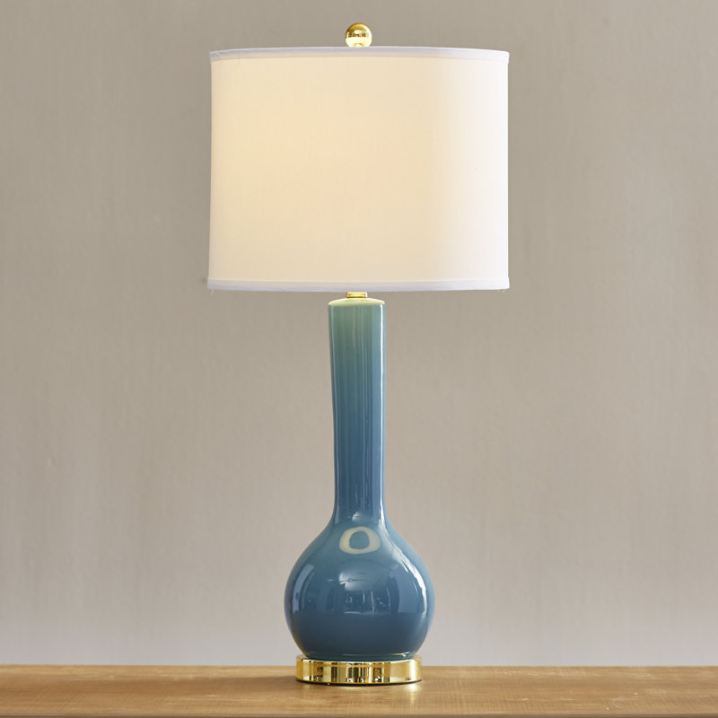Mcnally Ceramic Table Lamp, Marine Blue