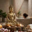 Figurine de bouddha Efima, 15,25 pouces
