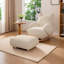 Chaise berçante moderne en bois massif rembourré