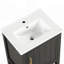 Meuble-lavabo de 20 pouces avec lavabo, porte à fermeture douce, support de rangement et tablette ouverte pour les salles de bain modernes-167491825