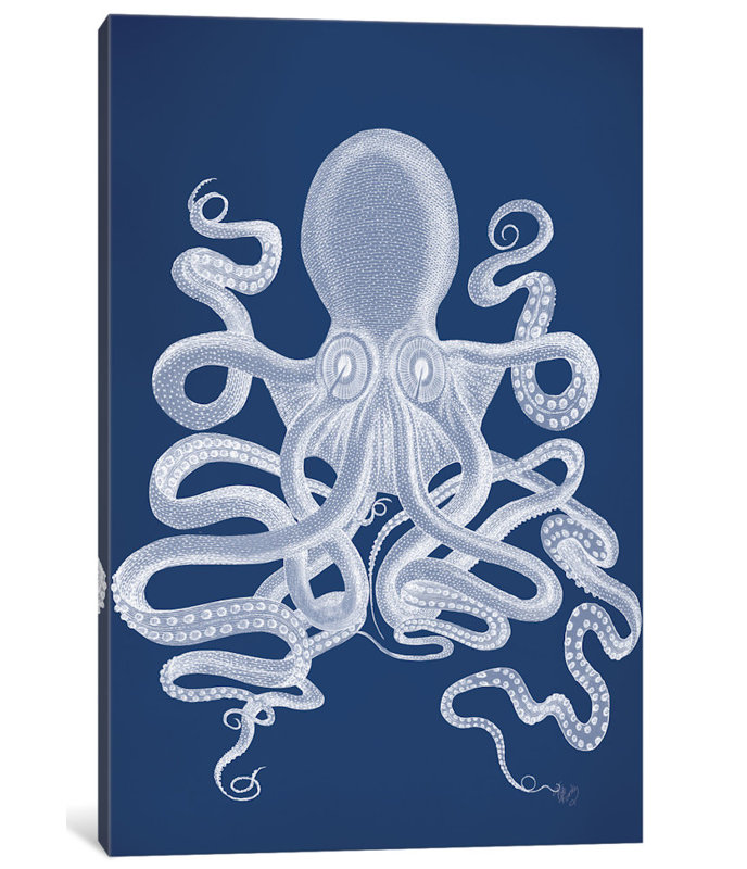 « octopus 9 i », impression sur toile, H 26 po x l 18 po x P 1,5 po