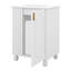 Meuble-lavabo 24 po avec lavabo, meuble-lavabo avec tablettes latérales ouvertes et armoire de rangement, porte à fermeture douce avec rangement à 2 niveaux-841583937