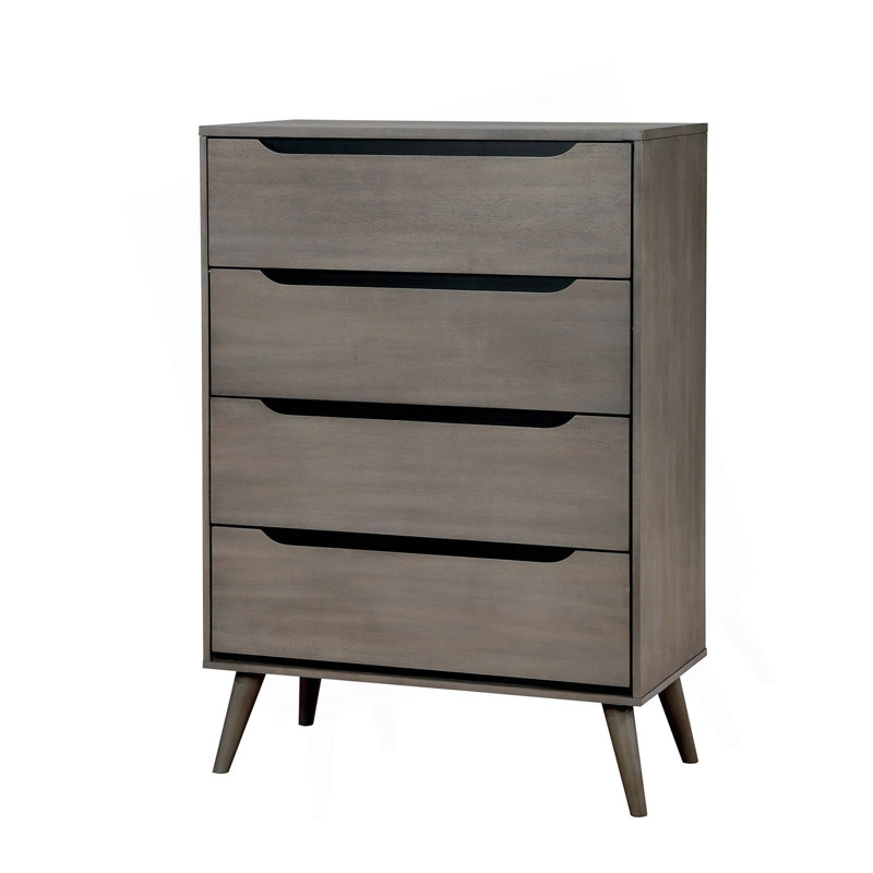 Commode et commode 1 pièce modernes de style Mid-Century, Gris