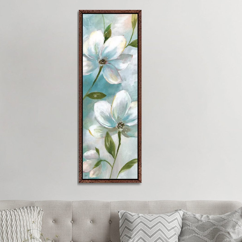 Spring Promise I by Nan - Panoramic Print on Canvas, 152.4 cm H x 50.8 cm W, Classic Brown Wood Framed