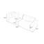 Coussin modulaire blanc en polyester-975921669-975921688