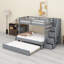 Bunk Bed Frame with Pull-Out Trundle-155817174