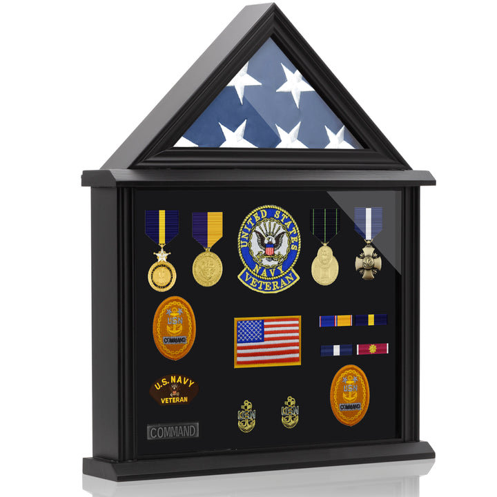 Solid Wood Display Case, 20.75" H x 16.5" W