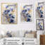 «Blue and Gold Minimalisme Violets II», reproduction sur toile-97039574-134775337