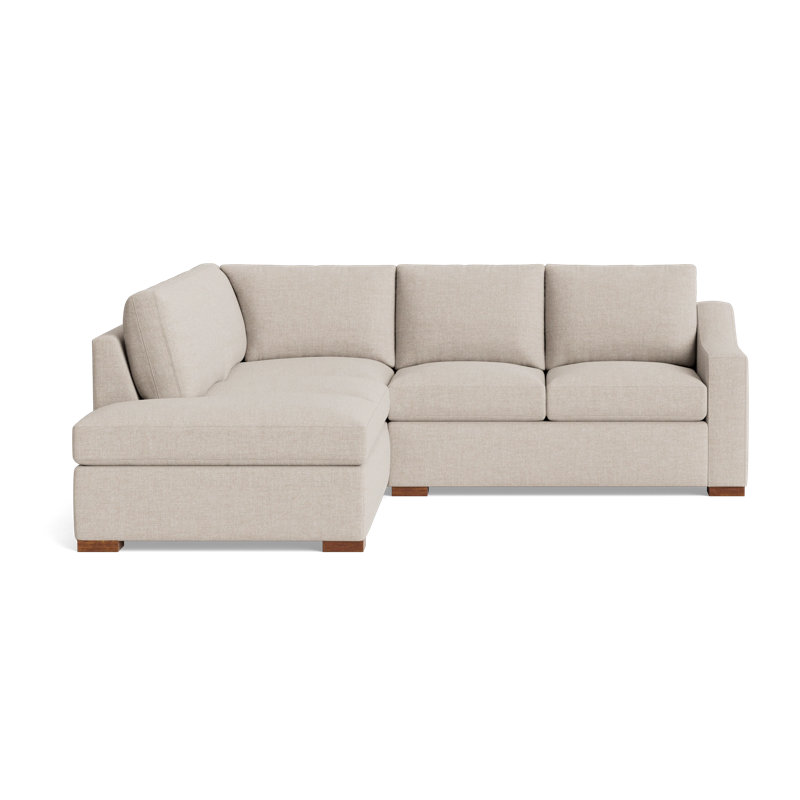 Lucca Sectional, Left Hand Facing, Performance Weave - Natural