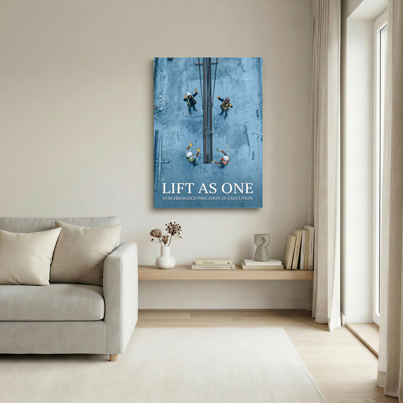 "Lift as One", ensemble de 1 reproduction d'art sur toile, 40"H x 28"W, Toile tendue