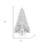 Arbre de Noël épinette blanc 8 pi