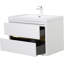 Meuble-lavabo mural 30 po avec lavabo, meuble de rangement flottant avec comptoir en résine de pierre et tiroirs à fermeture en douceur-22335186