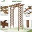 Treillis arqué en bois pour jardin Outsunny 79In