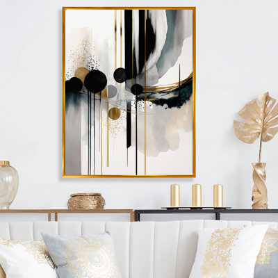 «Abstract Transitional Shapes V - Abstract Shapes», reproduction sur toile encadrée