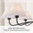 6-light Chandelier With Pleated Fabric Shades-1903637769