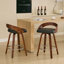 Tabourets de bar rembourrés en similicuir Riggan-1862300670