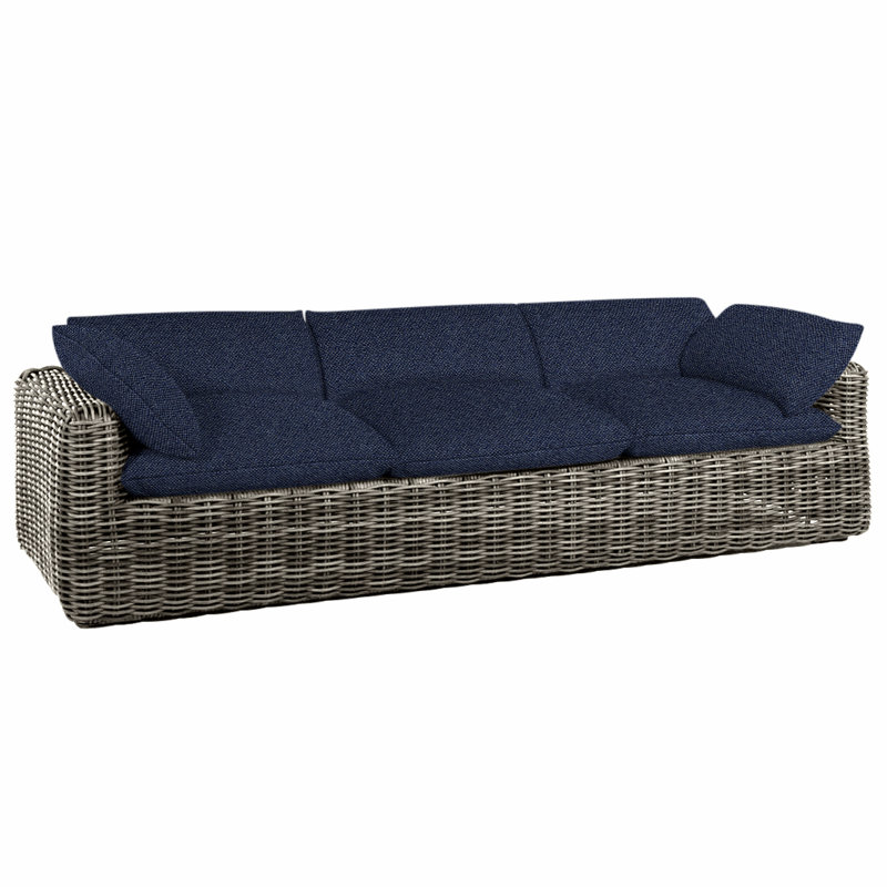 Canapé Montecito - Raphia, Pas de soudure, Raphia, Indigo Intermix