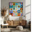 "Mid century pop", art mural texturé encadré-242765012-242765039