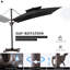 Jauhen 132'' Square Cantilever Umbrella, Weighted Base Does Not Include-516639125