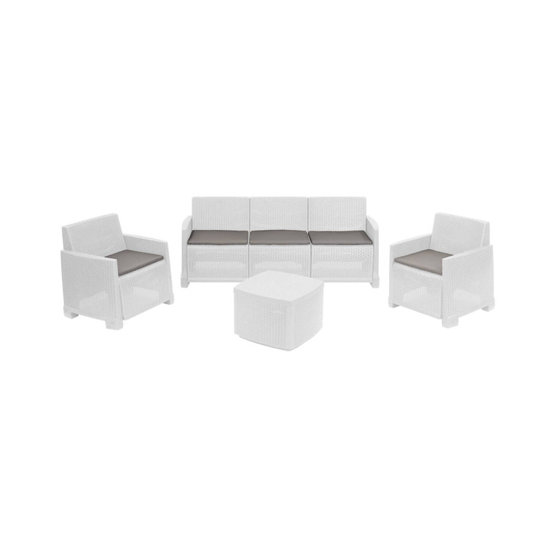 Alinda Rectangular 2 - Person 66cm L Outdoor, White