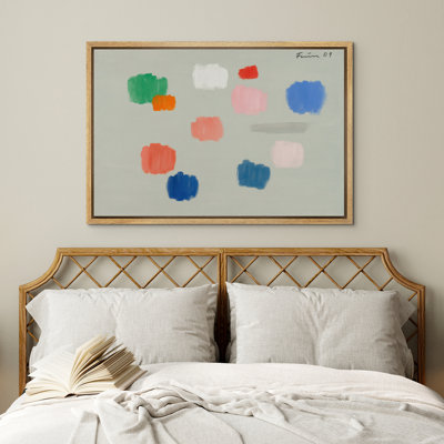 «Neutral Abstract Wall Art», reproduction d'art sur toile encadrée