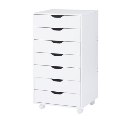 Nameera 7-Drawer Dresser Storage Cabinet, Modern Chest with Spacious Drawers for Bedroom, Closet, Makeup & Craft Organization, Space-Saving Dresser fo