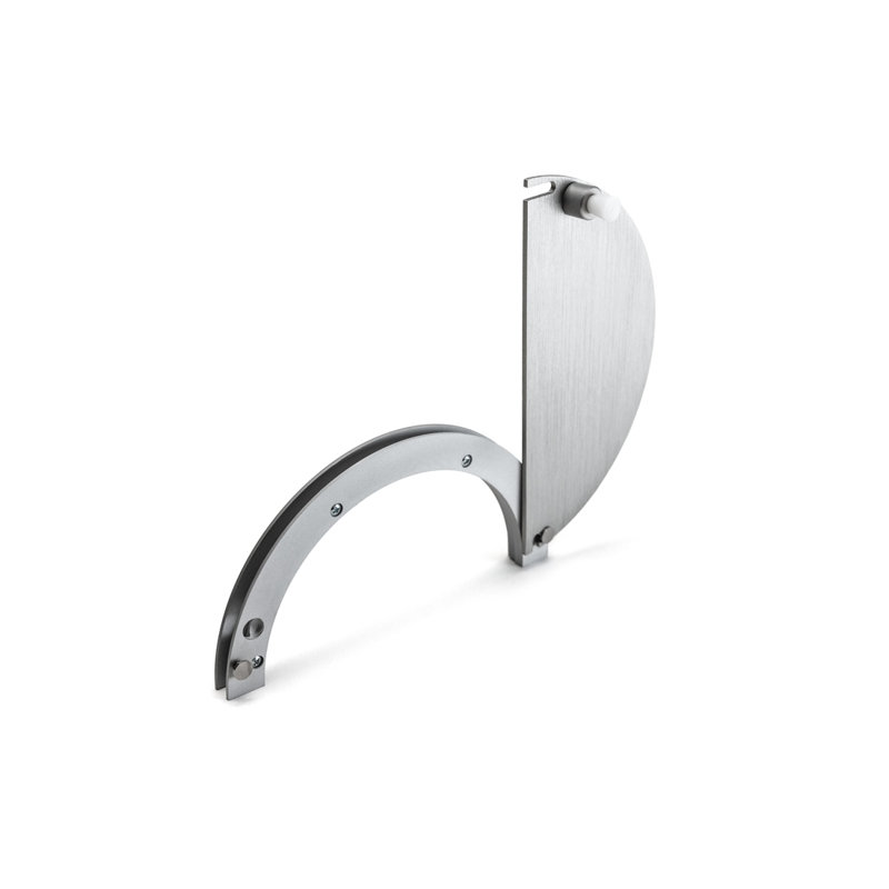 Fenêtre demi-ronde FHC HRT720A - 8 po x 4 po - Anodisé satiné, Satin Anodized