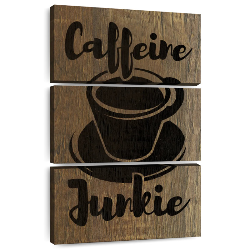 Tergel Coffee Junkie Typography, 45" H x 28" W