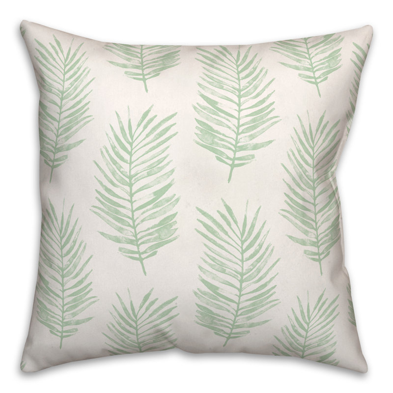  Coussin Fern, 18 po x 18 po, Vert