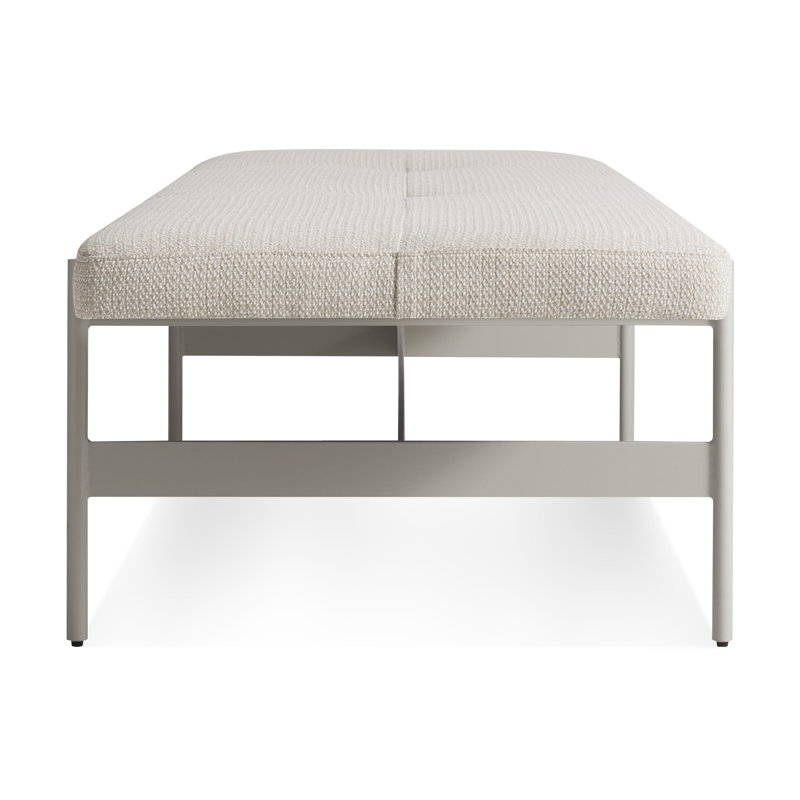 Daybench Upholstered Bench, 14" H x 75" W x 24" D, Maharam Mantle in Future / Putty