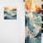 Gabryle Teal Waves Fight II - Coastal Beach Curtain - Velvet Room Darkening - 1 panel-1033539947