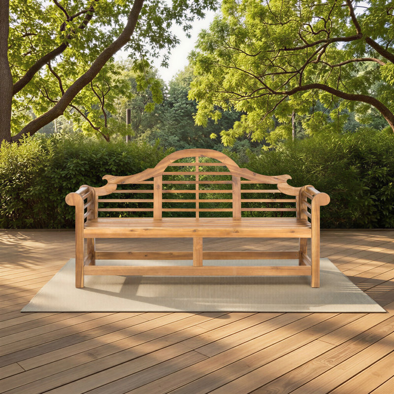 Banc de jardin en bois Kalandria, Naturel