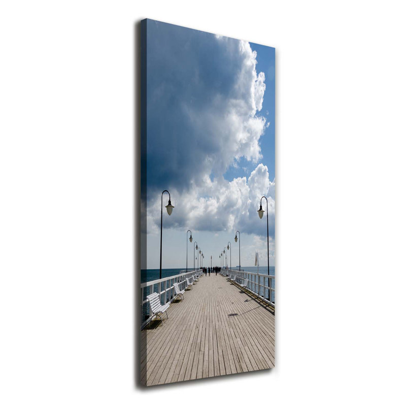 Pier In Orłowo - Wrapped Canvas Print