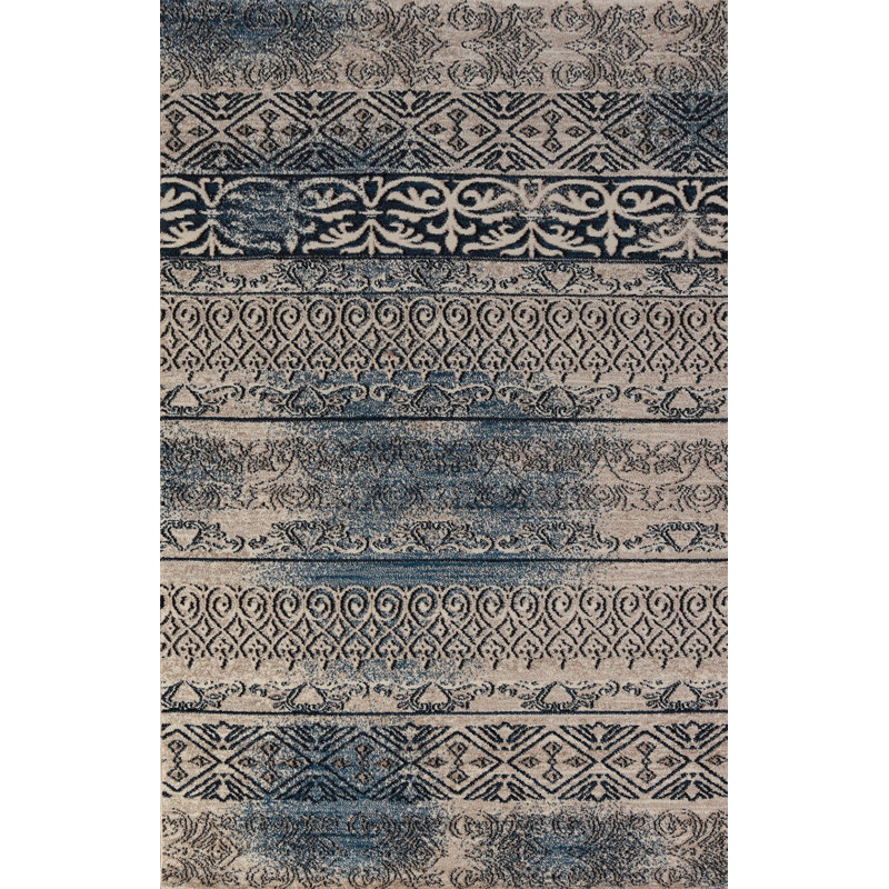 Transitional Oriental Area Rug 5x8