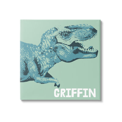 Art mural personnalisé rétro T-Rex cmw-040