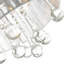 Plafonnier encastré chromé 4 lumières 10 po avec abat-jour en cristal-1695506097