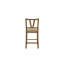 Chaise à hauteur de comptoir à lattes (ensemble de 2)