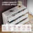 6-Drawer Dresser 54"W Double Dresser With Waveform Fluted Panel-1097261776