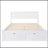 Platform Bed With Under-Bed Drawer, White-644893814